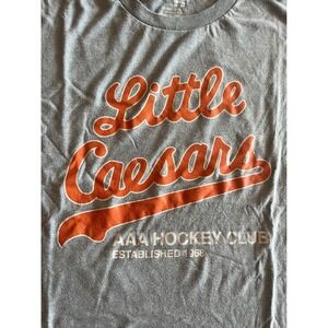 The Mitten State Little Caesars AAA Hockey Club T-Shirt Mens XL Blue Tee